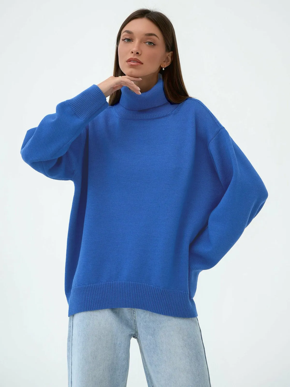 Heidi Mode | Lieblicher Winter Hoher Kragen Pullover